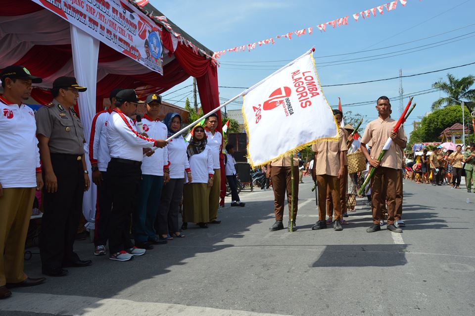 Lomba Alegoris Tingkat SMP/MTs dan SMA/MA/SMK Sekota Tanjungbalai Dalam Menyambut HUT Kemerdekaan RI ke-71 Tahun 2016