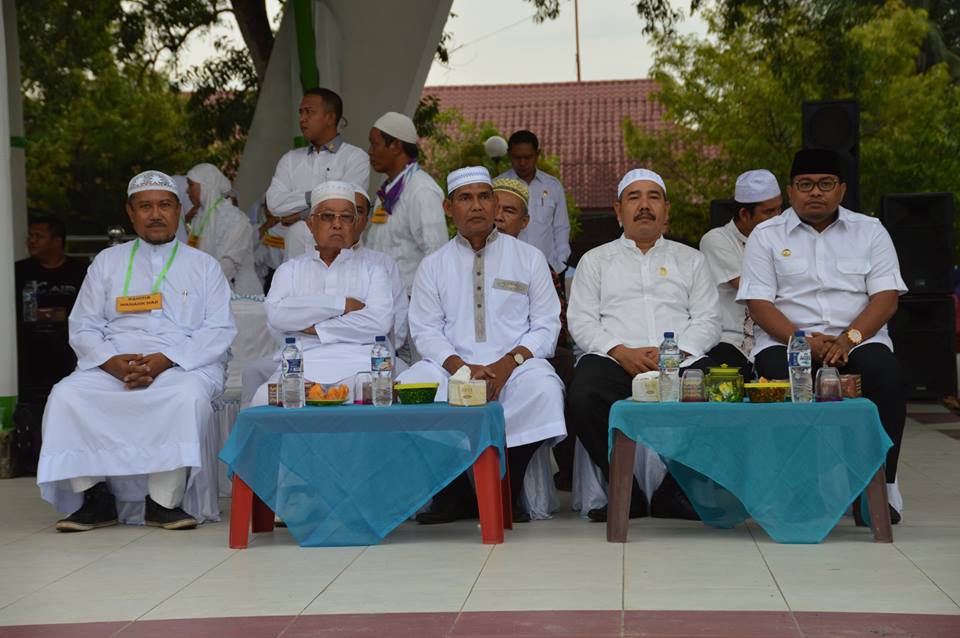 Suasana Gerimis tidak Mengurangi Antusias 1524 Santri Raudhatul Athfal (RA) Se-kota Tanjungbalai ikuti Pelatihan Manasik Haji