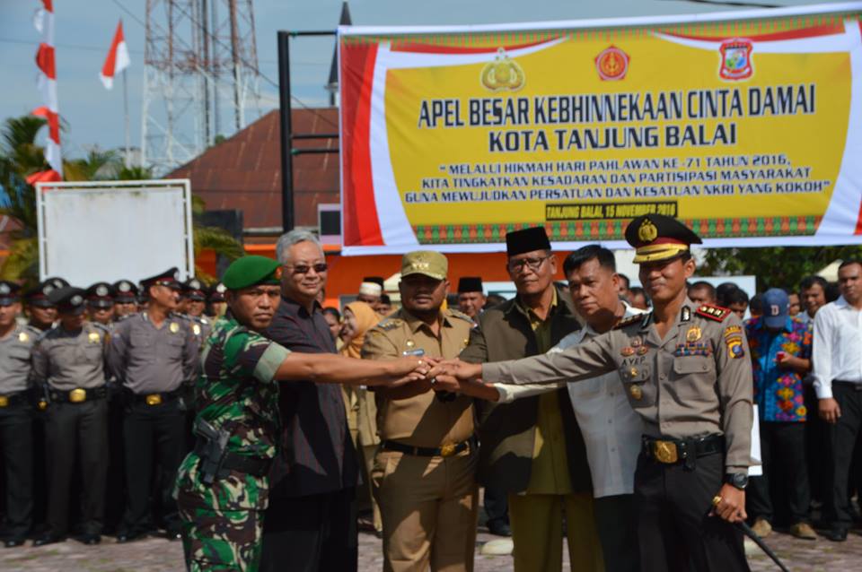 Apel Besar Kebhinekaan Cinta Damai Kota Tanjungbalai “Masyarakat Rukun,Kota Tanjungbalai Damai”