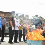 Polres Tanjungbalai Laksanakan Pemusnahan Barang Bukti Narkotika