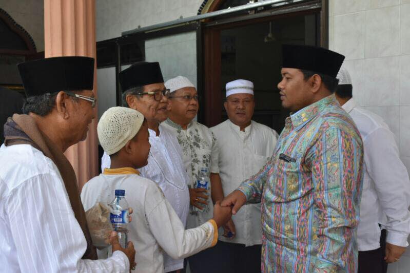 Walikota Tanjungbalai Melaksanakan Sholat dan Safari Jumat di Masjid Syuhada 45 ,Kecamatan Tanjungbalai Selatan