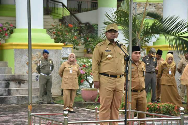 Apel Gabungan Pemko Tanjungbalai setelah Libur Panjang Idul Fitri 1438H.