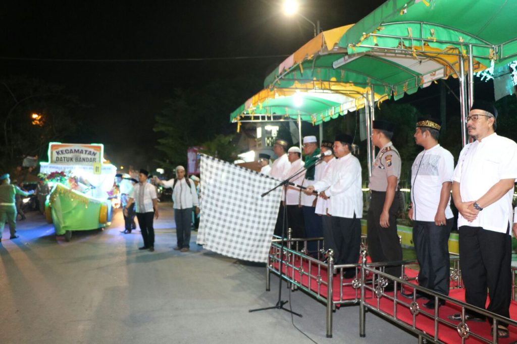 Menyambut Idul Adha 1438H Pemko Tanjungbalai Adakan Malam Karnaval Pawai Bedug.