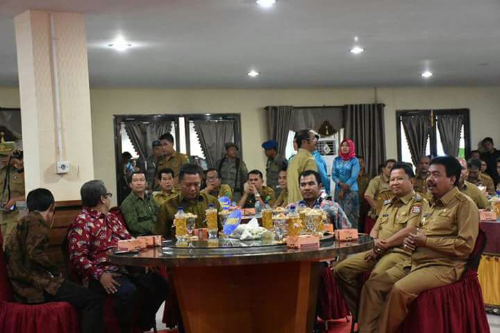 KPK menggelar Rapat Monev Progress Rencana Aksi Pencegahan Korupsi Terintegrasi Bersama 11 Kab/Kota di Sumut.