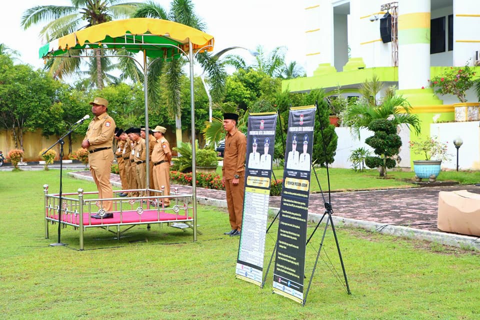 Walikota Tanjungbalai Pimpin Apel Gabungan Pemko Tanjungbalai