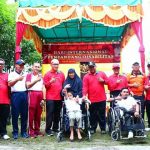 Walikota H.M.Syahrial Jalan Santai Bersama Penyandang Disabilitas dalam Peringatan Hari Disabilitas Internasional (HDI) tahun 2017 di kota Tanjungbalai