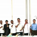 Walikota Tanjungbalai Menandatangani MOU Kerjasama antara PT.Pelindo I Cab.Tanjungbalai-Asahan dengan Perusahaan Umum Daerah Aneka Kualo tentang Pengelolaan PAS Terminal Penumpang di Pelabuhan Teluk Nibung