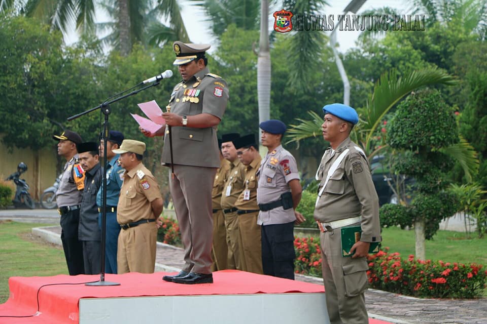 Peringati HUT Satpol PP ke 68 dan Satlinmas Ke 56 dikota Tanjungbalai Walikota H.M Syahrial Tekankan Peran Satpol PP dan Satlinmas ” Harus lebih Profesional, Kompeten dan Berintegasi tinggi”