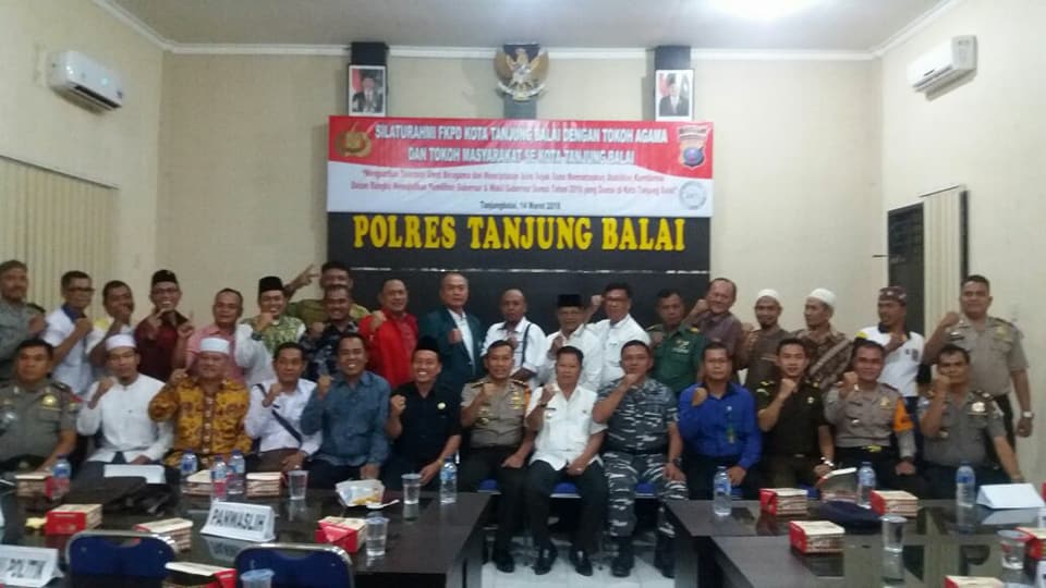 Wakil Walikota Tanjungbalai Menghadiri Deklarasi Anti Hoak Polres Wartawan Se Kota Tanjungbalai