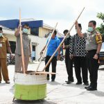 Polres Tanjungbalai Musnakan Ratusan Gram Barang Bukti Narkotika