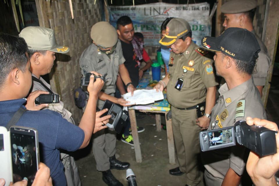 Satpol PP Tanjungbalai dan Satpol PP Provsu Gelar Razia Pekat Bersama