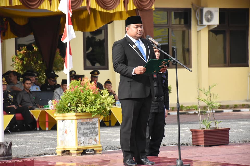 Wali Kota Tanjungbalai Inspektur Upacara Peringatan HUT Bhayangkara Ke-72 di Kota Tanjungbalai