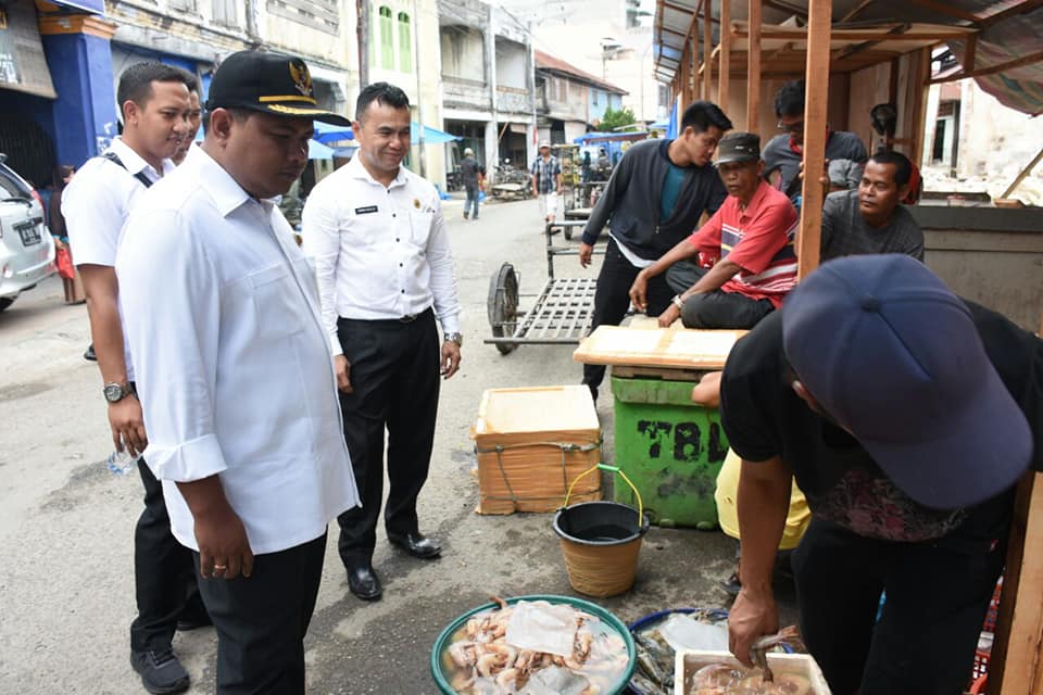 Wali Kota Tanjungbalai Tinjau Pasar Ikan Veteran