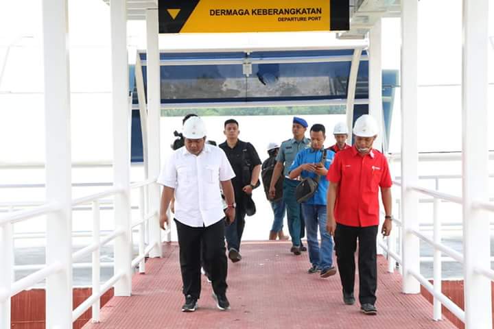 Wali Kota Meninjau Pembangunan Pelabuhan Penumpang Teluk Nibung