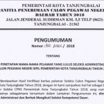 Pengumuman Hasil Seleksi Administrasi CPNS 2018