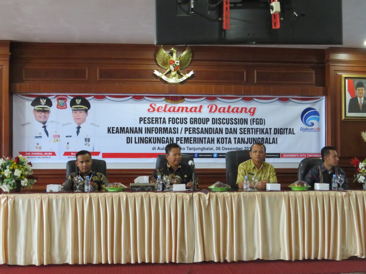 Diskominfo Tanjungbalai Gelar Focus Group Discussion “Keamanan Informasi/Persandian dan Sertifikat Digital bagi OPD”